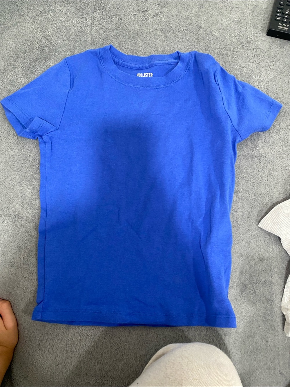Hollister Kids Short Sleeve Crew T-Shirt in Bright Blue